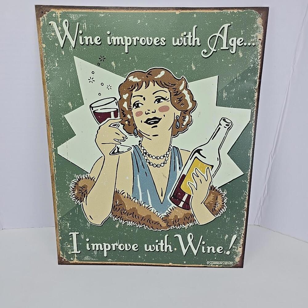 Decorative TIN SIGN Funny Quote Metal Poster Home Bar Wall Decor 16x12.5